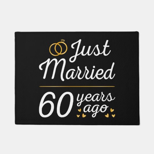Just Married 60 Years Ago II Fußmatte (Vorderseite)