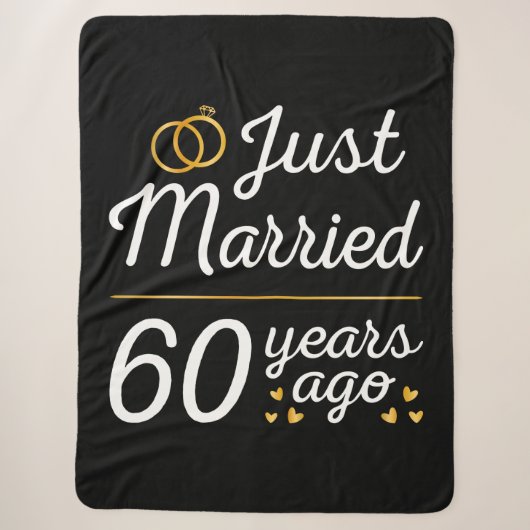 Just Married 60 Years Ago II Sherpadecke (Vorderseite)