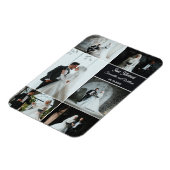 Just Married 6 Foto Wedding Collage Magnet (Linke Seite)