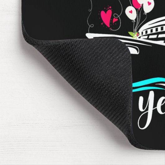 Just Married 6 Years Ago 6th Anniversary Cruise Tr Mousepad (Ecke)