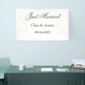 Just Married add couple name date year wedding sim Banner (Messeveranstaltung)
