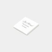 Just Married add couple name date year wedding sim Post-it Klebezettel (angewinkelt)