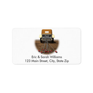 Just Married Address Labels Adressaufkleber