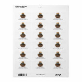 Just Married Address Labels Adressaufkleber (Vorne)
