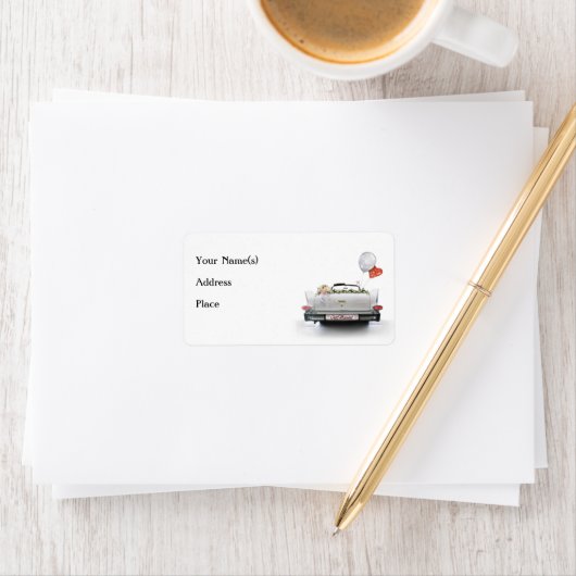 Just Married Adressaufkleber (Insitu)