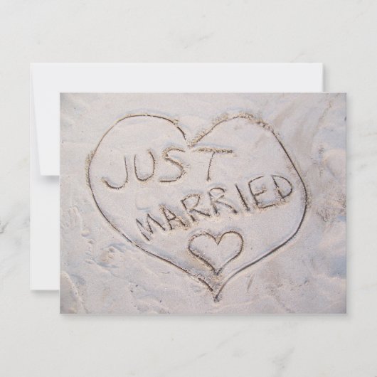Just Married Ankündigung (Vorderseite)