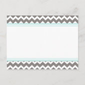 Just Married Announcement Foto Postkarten Grau (Rückseite)