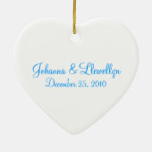 Just Married - Anpassbar Keramikornament (Hinten)