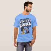 Just Married: Ashley & Brian - Est. 2024 T-Shirt (Vorne ganz)