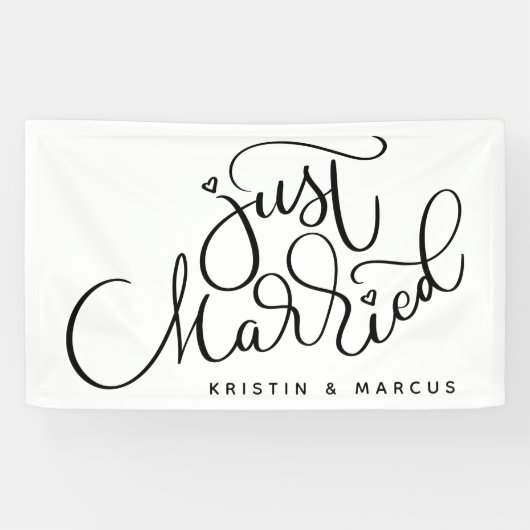 Just Married Banner (Horizontal)
