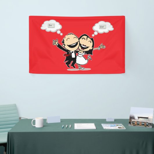 Just married banner (Messeveranstaltung)