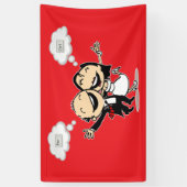 Just married banner (Vertikal)