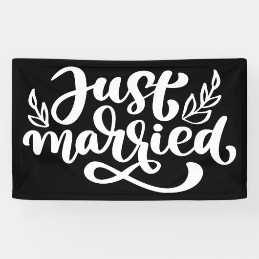 Just Married Banner (Horizontal)