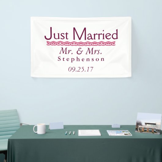 Just Married Banner (Messeveranstaltung)
