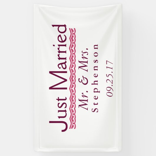 Just Married Banner (Vertikal)