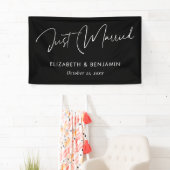 "Just Married"-Banner für Hochzeitswagen - Persona Banner (Insitu)