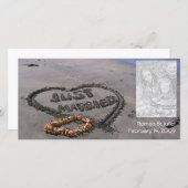 Just Married Beach Ankündigung (Vorne/Hinten)