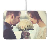 Just Married | Benutzerdefiniertes Foto Autolufterfrischer (Rückseite)