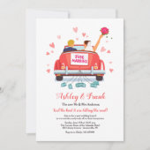 Just Married Blonde Groom Einladung (Vorderseite)