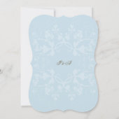 Just Married Blüh Wedding Foto Ankündigung (Rückseite)