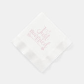 Just Married Blush Serviette (Ecke)