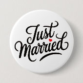 Just Married Bridal Button (Vorderseite)