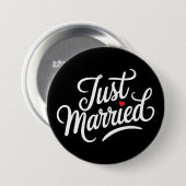 Just Married Bridal Button (Vorne & Hinten)