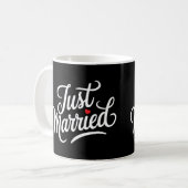 Just Married Bridal Kaffeetasse (Vorderseite Links)