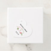 Just Married Bride & Groom Names Wedding Date Geschenkanhänger (Beispiel)