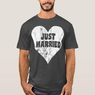 Just Married Bridge and Groom Niedlich Wedding T s T-Shirt