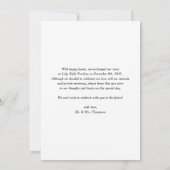 Just Married Brush Moderne kalligraphische Hochzei Ankündigung (Rückseite)