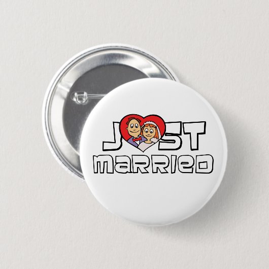 Just Married Button (Vorne & Hinten)