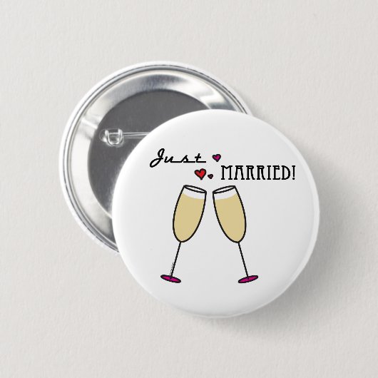 Just Married Button (Vorne & Hinten)