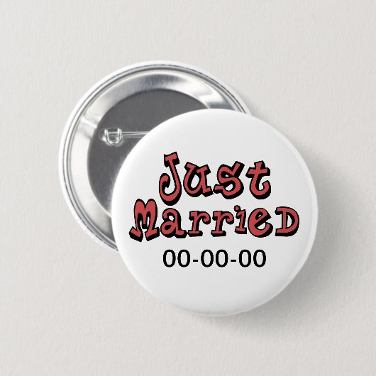 Just Married Button (Vorne & Hinten)