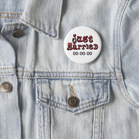 Just Married Button (Beispiel)