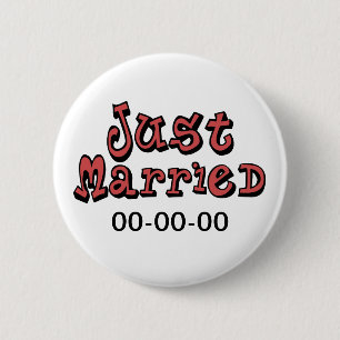 Just Married Button