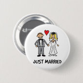 Just Married Button (Vorne & Hinten)