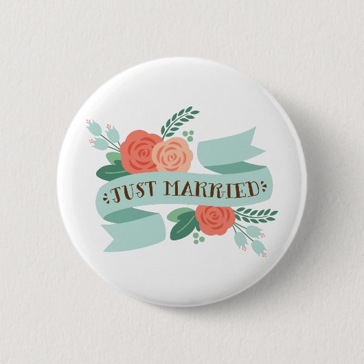 Just Married Button (Vorderseite)