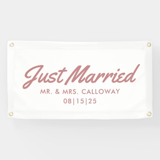 Just Married Car Banner (Horizontal)