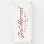 Just Married Car Banner (Vertikal)
