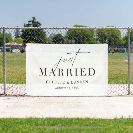 Just Married Car Banner Empfang Decoration C300 (InSitu)