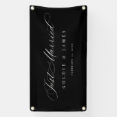 Just Married Car Banner Empfang Dekoration Signatu (Vertikal)