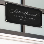 Just Married Car Banner Empfang Dekoration Signatu (Äußeres Gebäude)