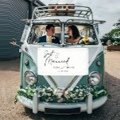 Just Married Car Banner | Niedliche Hochzeitsdekor