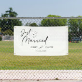 Just Married Car Banner | Niedliche Hochzeitsdekor (Insitu)