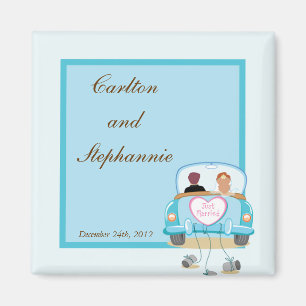Just Married Car Wedding Magnet Gefallen
