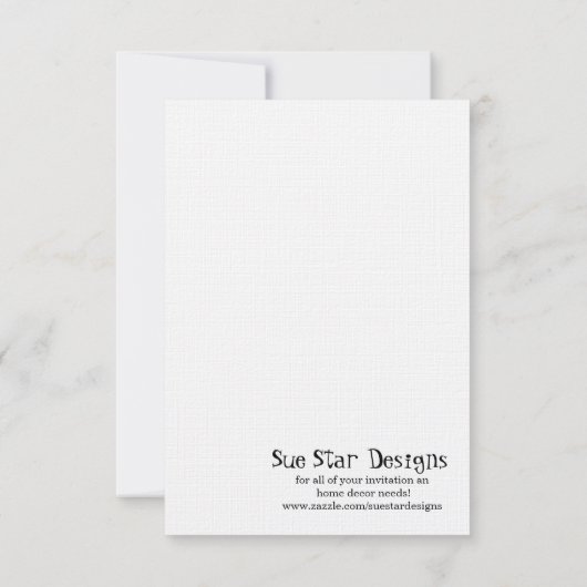 Just Married Classic Car Wedding RSVP (Rückseite)