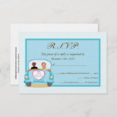 Just Married Classic Car Wedding RSVP (Vorne/Hinten)