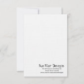 Just Married Classic Car Wedding RSVP Karte (Rückseite)