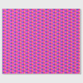 Just Married Colorful Rainbow Typografy Pattern Geschenkpapier (Flach)